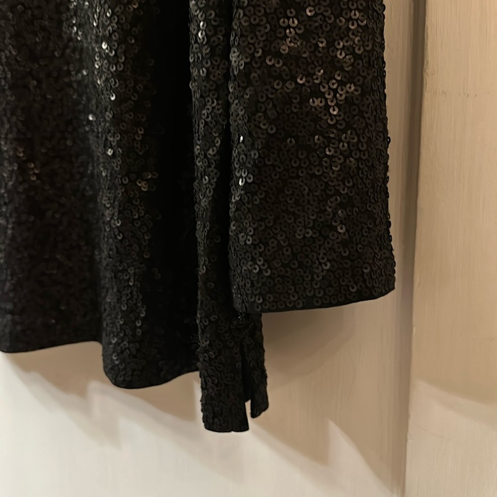 Black - JCrew Sequined 3/4 Sleeve Boatneck Top. NWoT - Picture 5 of 5